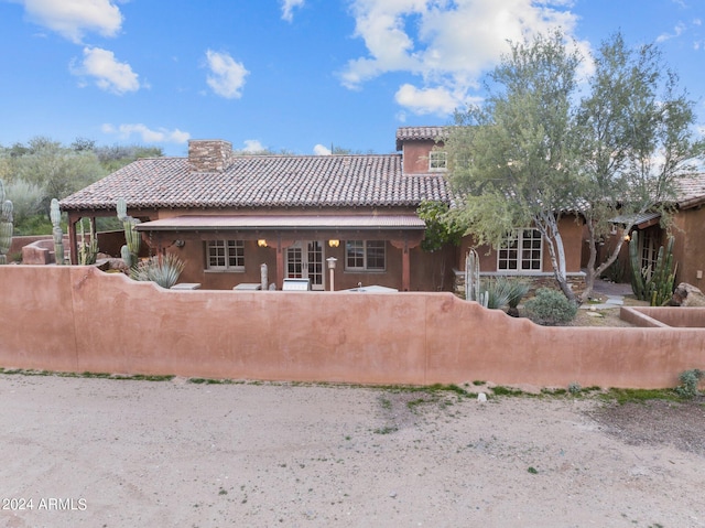 view of rear view of house