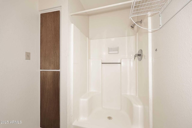 bathroom with a shower