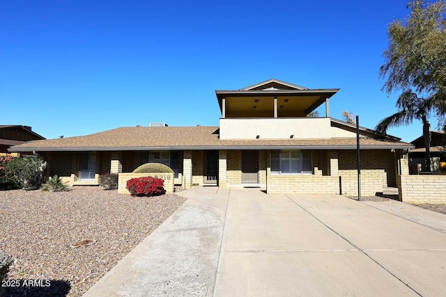 view of ranch-style home