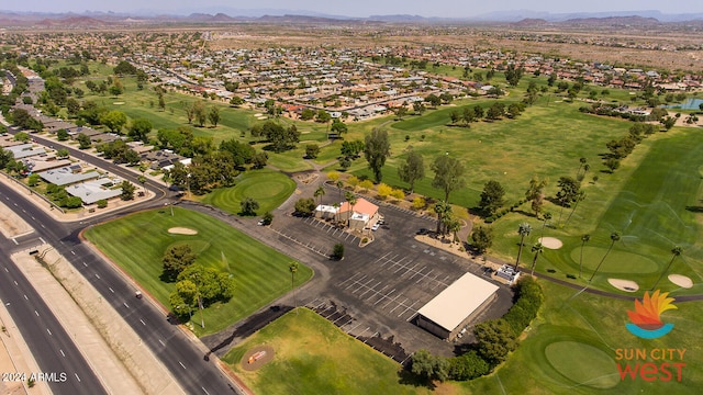 aerial view featuring a mountain view