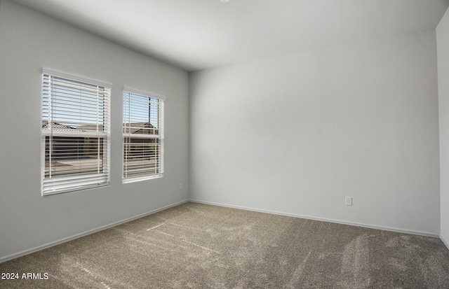 spare room featuring carpet