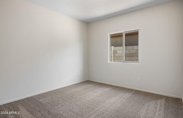 view of carpeted empty room