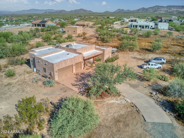 aerial view featuring a mountain view