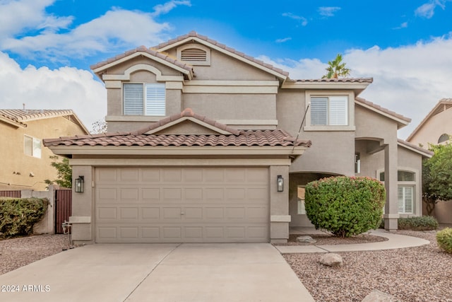 view of front of home featuring a garage