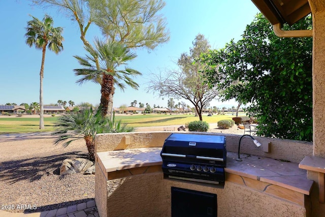 view of patio / terrace featuring area for grilling