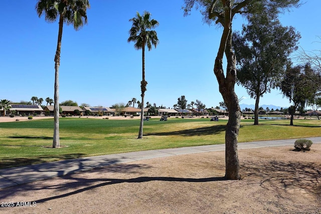 view of home's community featuring a yard