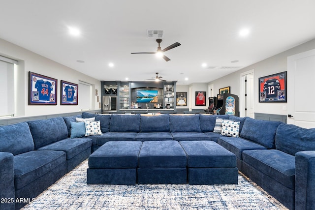 2656 E Oriole Dr, Gilbert, AZ 85297 - living room with ceiling fan
