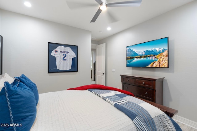 2656 E Oriole Dr, Gilbert, AZ 85297 - bedroom featuring hardwood / wood-style floors and ceiling fan