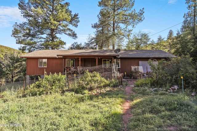 view of back of property