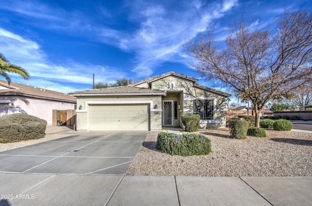 ranch-style house with a garage