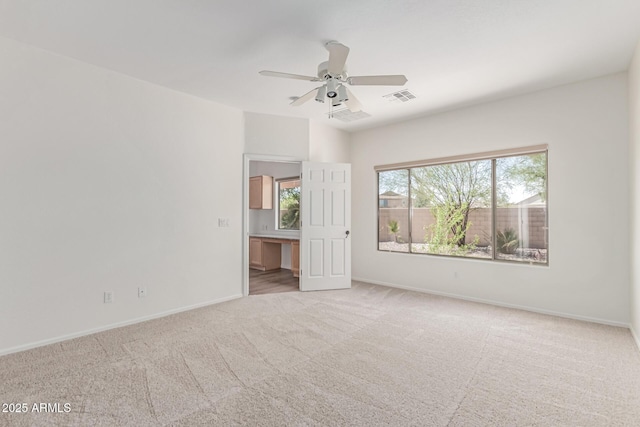 2140 S Benton Cir, Mesa, AZ 85209 - unfurnished bedroom featuring carpet floors, baseboards, and a ceiling fan