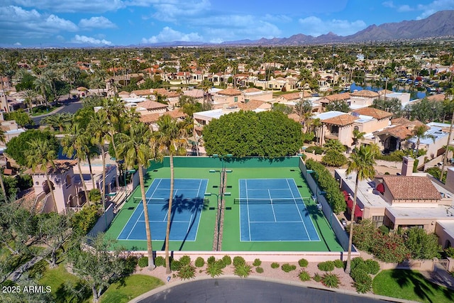 10068 E Cinnabar Ave, Scottsdale, AZ 85258 - bird's eye view featuring a mountain view and a residential view