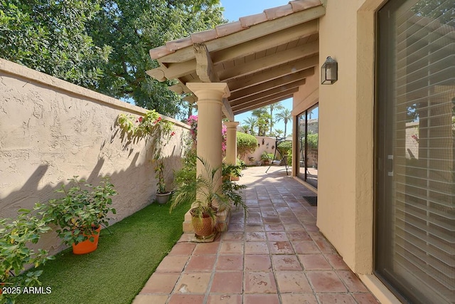 10068 E Cinnabar Ave, Scottsdale, AZ 85258 - view of patio featuring a fenced backyard