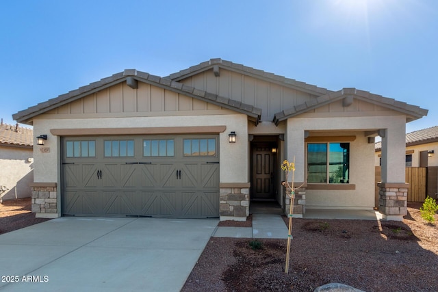 view of front of home featuring a garage