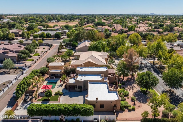 drone / aerial view featuring a residential view