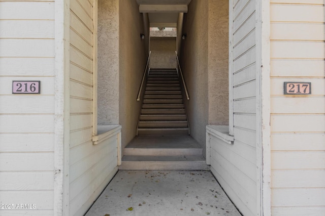 view of stairs