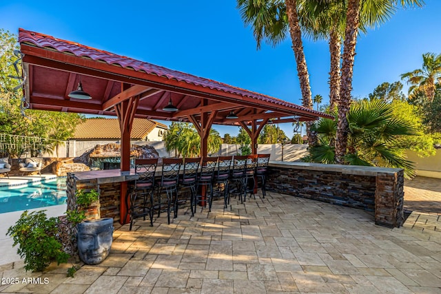 6941 W Voltaire Ave, Peoria, AZ 85381 - view of patio / terrace with a gazebo and a fenced backyard