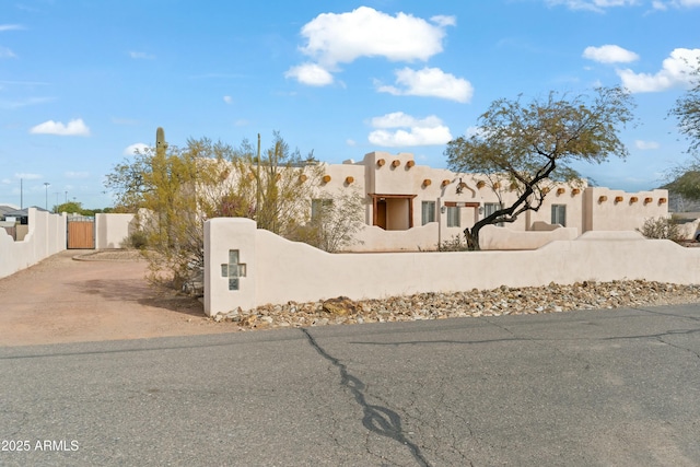 view of pueblo-style house