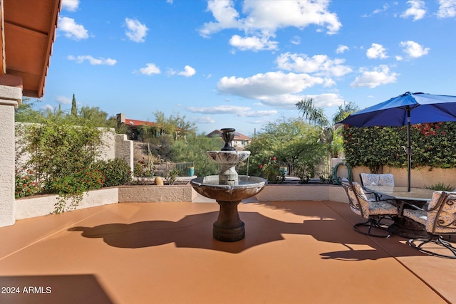 view of patio