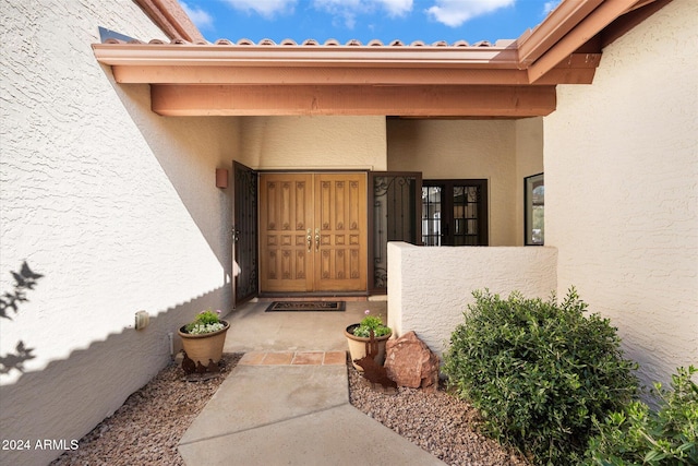 view of entrance to property