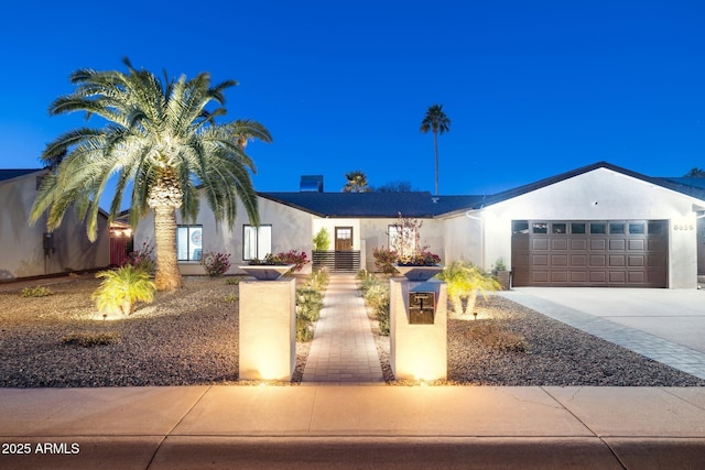 view of front of house featuring a garage