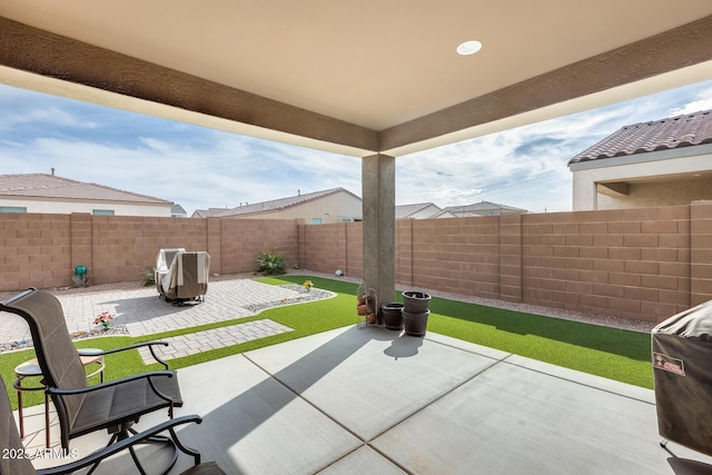 3699 E Sweetclover Ln, San Tan Valley, AZ 85140 - view of patio / terrace with a fenced backyard