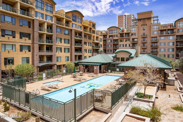 16 W Encanto Blvd Unit 26, Phoenix, AZ 85003 - community pool with a gazebo, a patio, and central AC