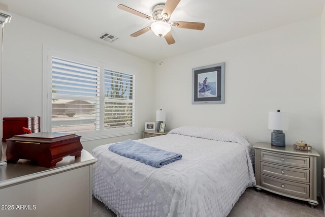 1341 E Bellerive Dr, Chandler, AZ 85249 - bedroom with carpet floors and ceiling fan