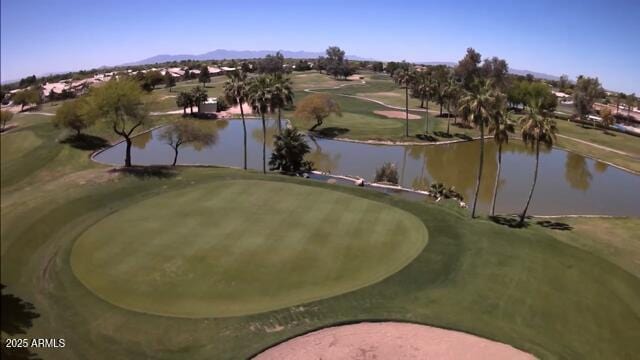 1341 E Bellerive Dr, Chandler, AZ 85249 - view of property's community with a water and mountain view and view of golf course