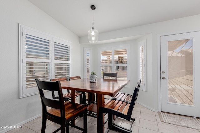 1341 E Bellerive Dr, Chandler, AZ 85249 - dining area with light tile patterned flooring and baseboards