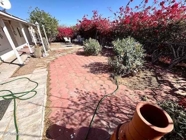 view of patio / terrace with fence