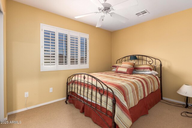 2526 W Florentine Rd, Phoenix, AZ 85086 - carpeted bedroom with baseboards and a ceiling fan