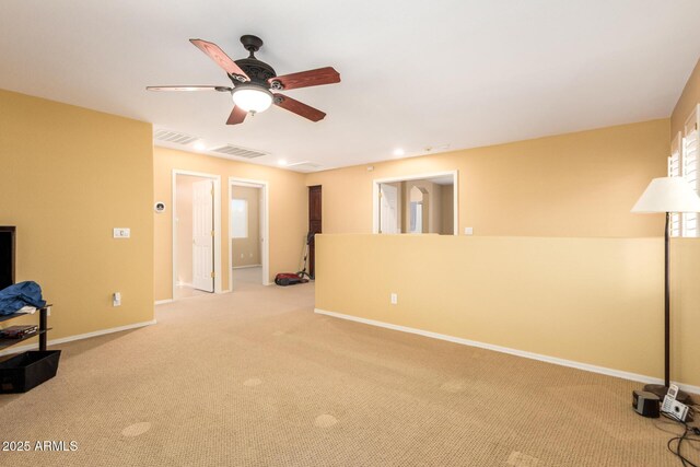2526 W Florentine Rd, Phoenix, AZ 85086 - interior space featuring light colored carpet, ceiling fan, and baseboards