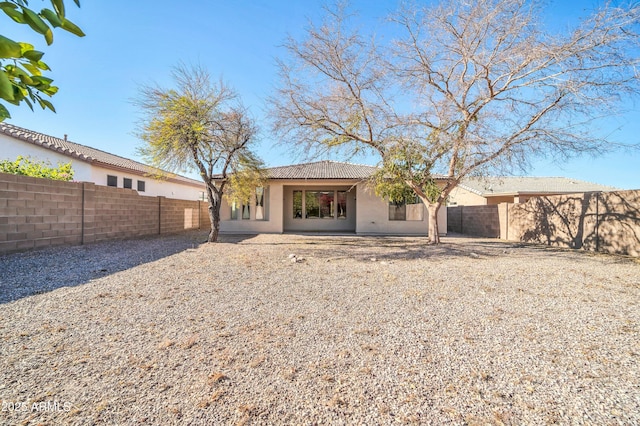 view of back of property