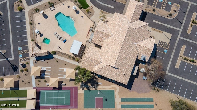 birds eye view of property