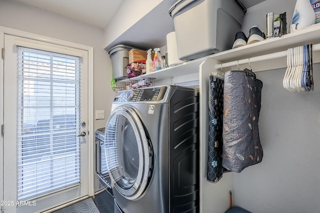 view of laundry area