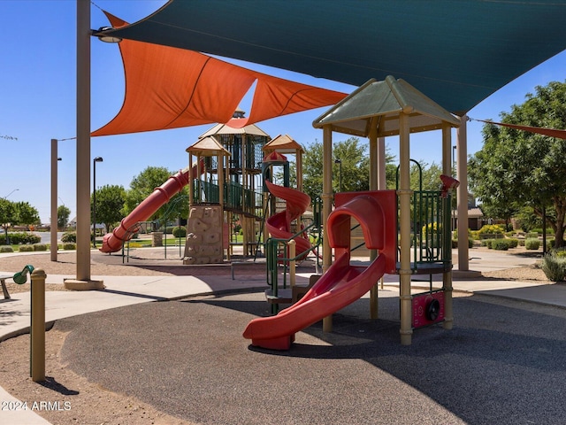 view of jungle gym