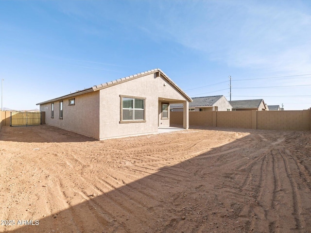 view of back of property