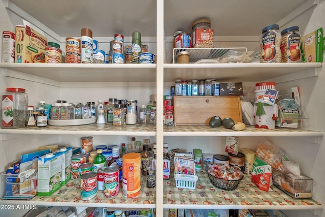 view of pantry