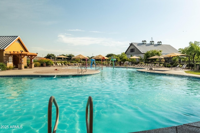 community pool featuring a patio