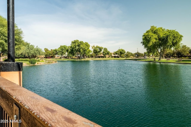 view of water feature