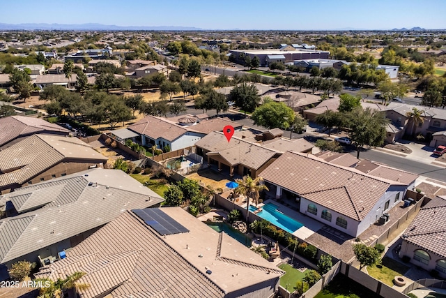 birds eye view of property featuring a residential view