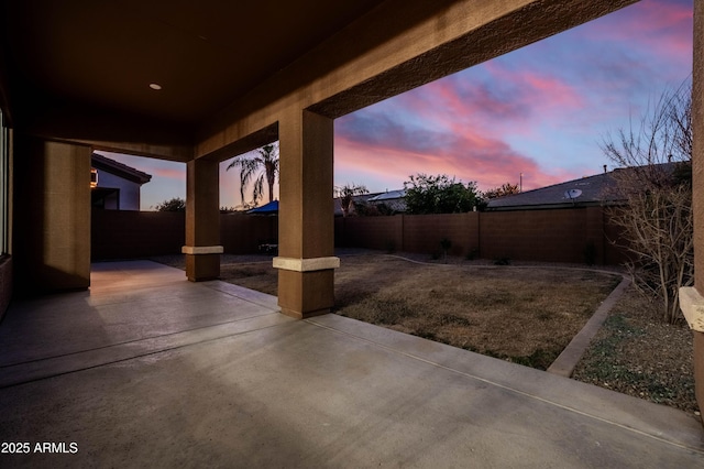 view of patio / terrace featuring a fenced backyard