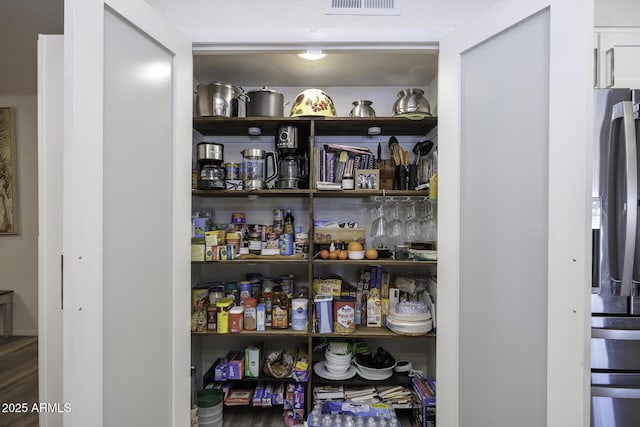 view of pantry