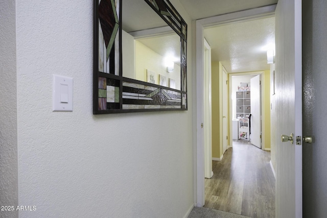 hall featuring hardwood / wood-style flooring