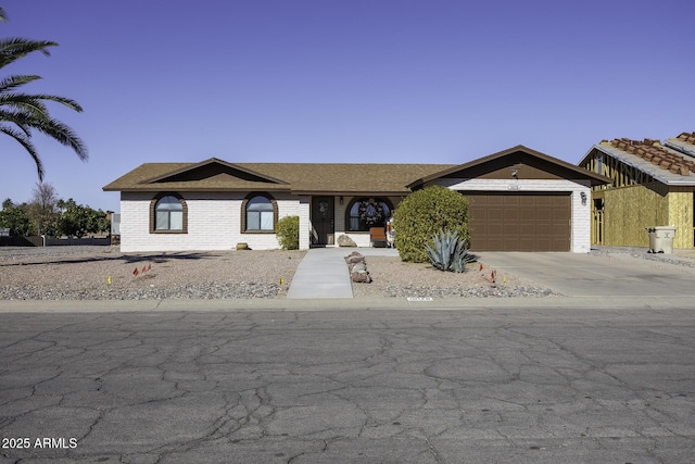 ranch-style house with a garage