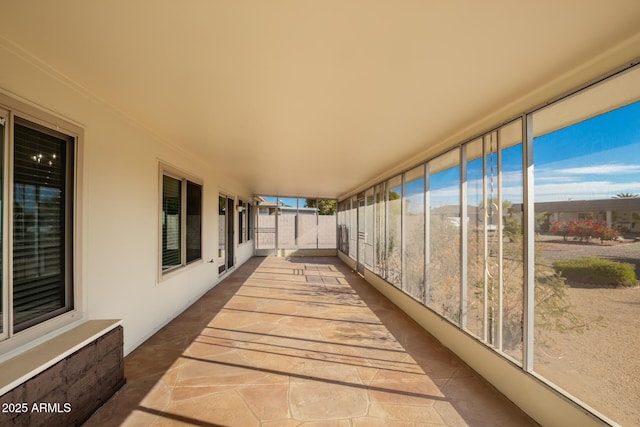 sunroom featuring a wealth of natural light