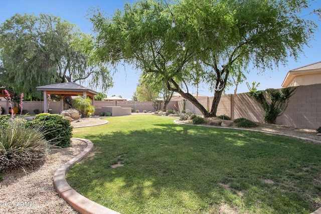 6428 W Eugie Ave, Glendale, AZ 85304 - view of yard with a gazebo
