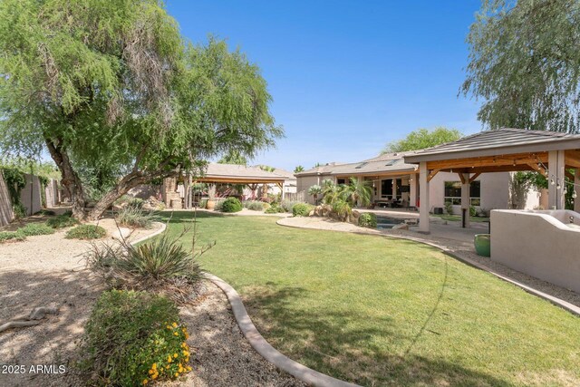 6428 W Eugie Ave, Glendale, AZ 85304 - view of yard with a gazebo and a patio area