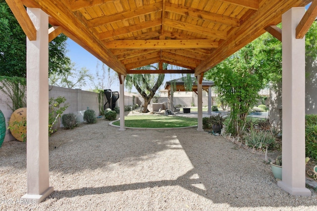 6428 W Eugie Ave, Glendale, AZ 85304 - fenced backyard with a gazebo and a patio